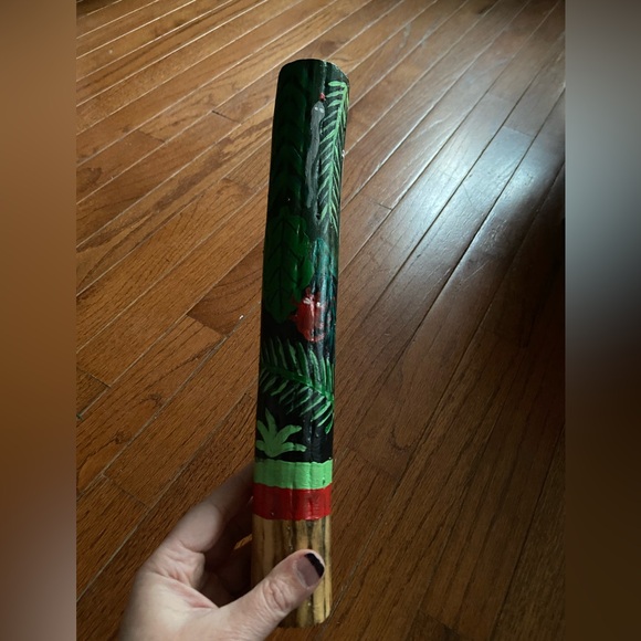 Chilean RAINSTICK. Painted with Bright Colors Plants and Animals! - Picture 6 of 6